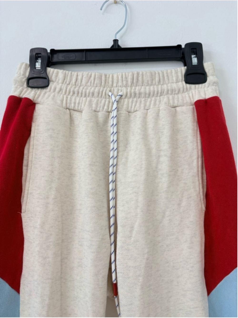 MOTHER The Knock Out Ankle Sweatpants Sz M Cream Multi EUC - Picture 3 of 10